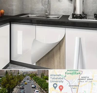 نصب برچسب کابینت در شهران 