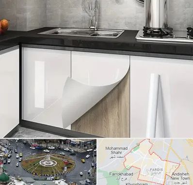 نصب برچسب کابینت در فردیس کرج 