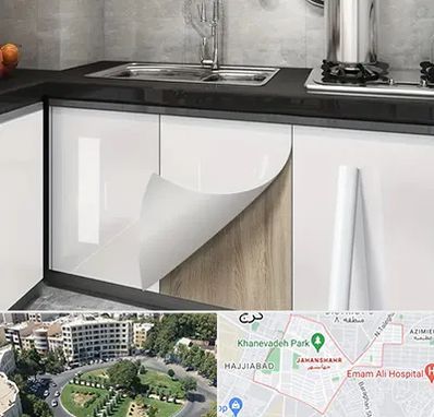 نصب برچسب کابینت در جهانشهر کرج 