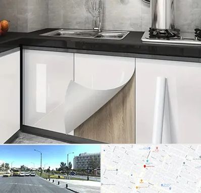 نصب برچسب کابینت در بلوار کلاهدوز مشهد 