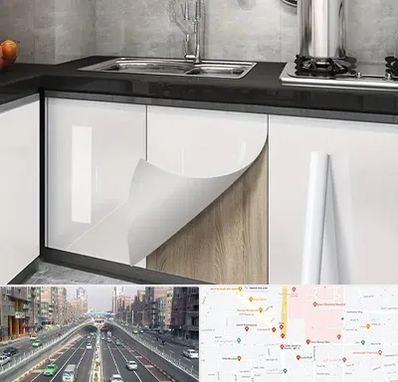 نصب برچسب کابینت در توحید 