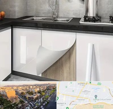 نصب برچسب کابینت در تهرانپارس 