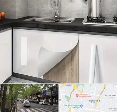 نصب برچسب کابینت در ظفر 