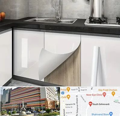 نصب برچسب کابینت در سهروردی 