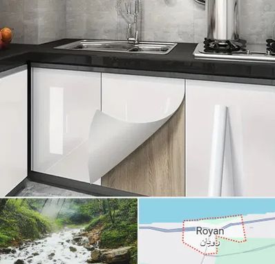نصب برچسب کابینت در رویان