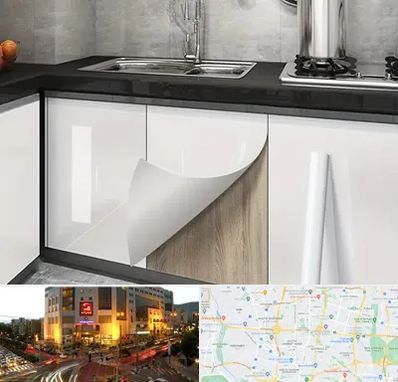 نصب برچسب کابینت در جنت آباد تهران 