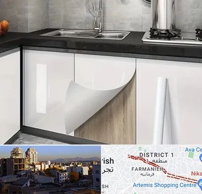 نصب برچسب کابینت در فرمانیه 