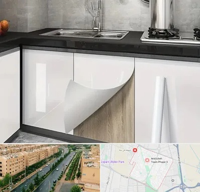 نصب برچسب کابینت در فاز سه اندیشه