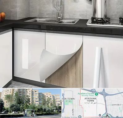 نصب برچسب کابینت در آپادانا