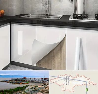 نصب برچسب کابینت در بندر ترکمن