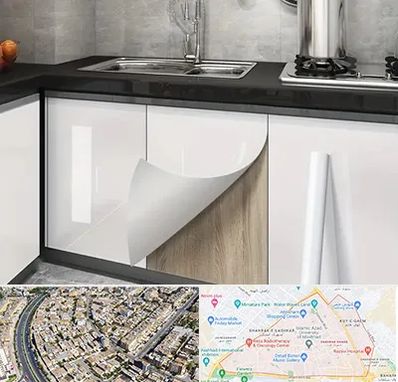 نصب برچسب کابینت در شهرک غرب مشهد 