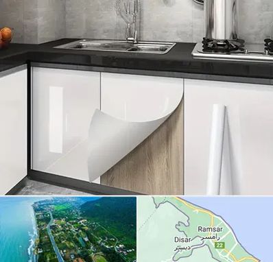 نصب برچسب کابینت در رامسر