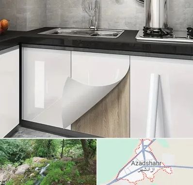 نصب برچسب کابینت در آزادشهر