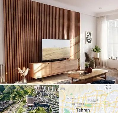 تی وی وال در شمال تهران 