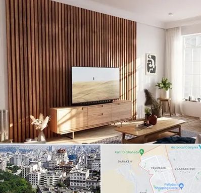 تی وی وال در ولنجک 