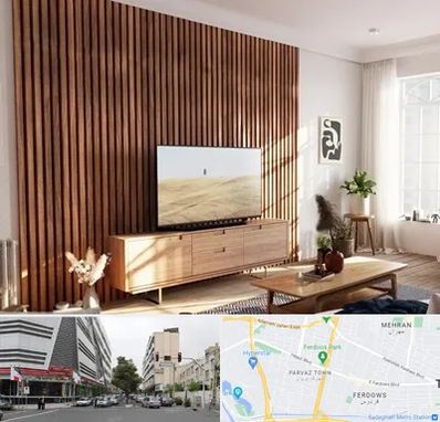 تی وی وال در بلوار فردوس 