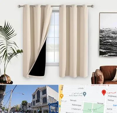 پرده فروشی در افسریه 