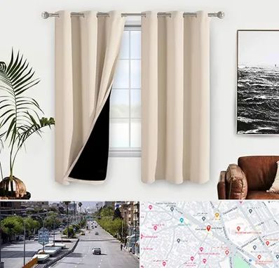 پرده فروشی در خیابان زند شیراز 