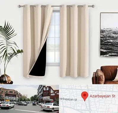 پرده فروشی در خیابان آذربایجان