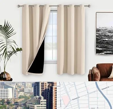 پرده فروشی در خیابان بهشتی