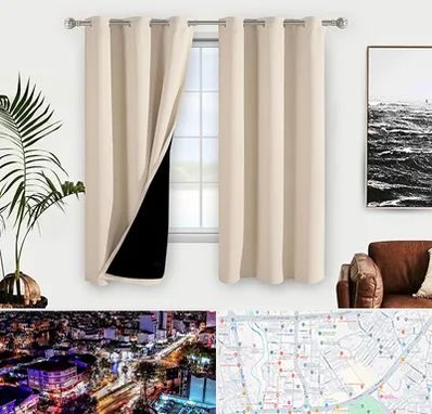 پرده فروشی در منظریه رشت 