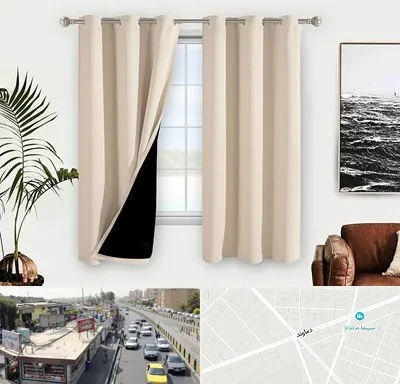پرده فروشی در خیابان دماوند