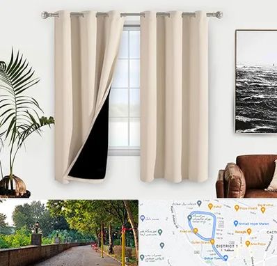 پرده فروشی در فلکه گاز رشت 