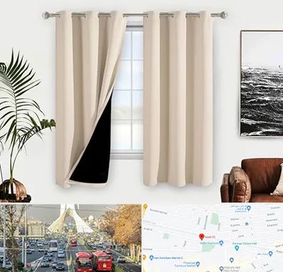 پرده فروشی در خیابان آزادی 