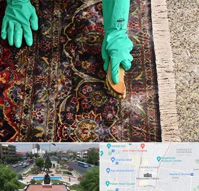 فرش شویی در بهارستان 