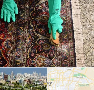 فرش شویی در شرق تهران 