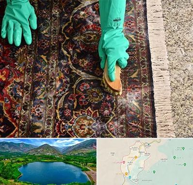 فرش شویی در رودبار