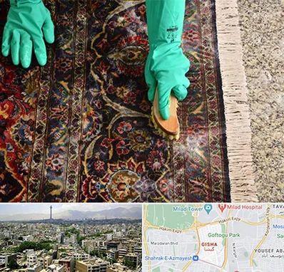 فرش شویی در گیشا 