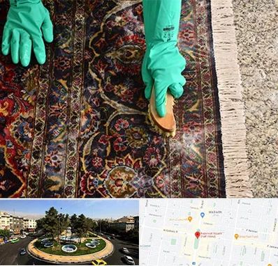 فرش شویی در هفت حوض 