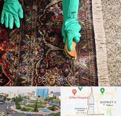 فرش شویی در ونک 