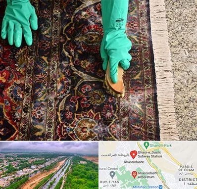 فرش شویی در قصرالدشت شیراز 