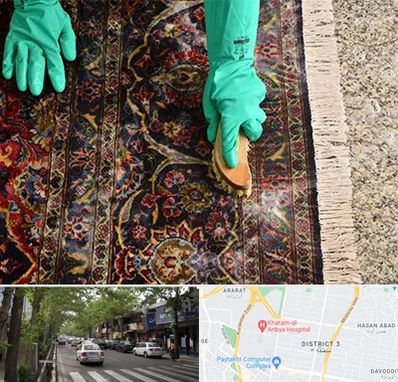 فرش شویی در ظفر 