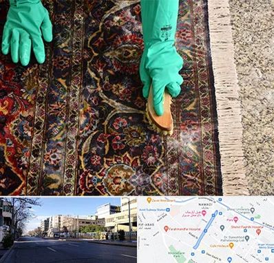 فرش شویی در خیابان ملاصدرا شیراز 