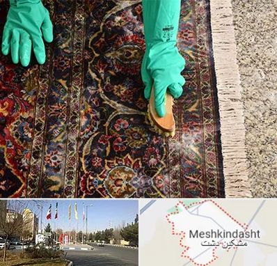 فرش شویی در مشکین دشت
