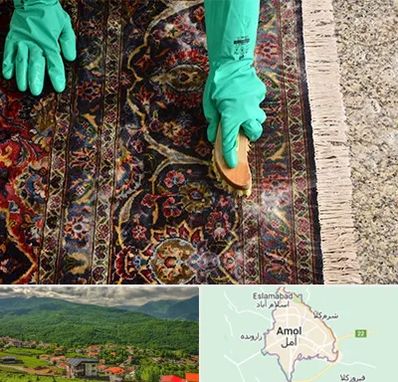 فرش شویی در آمل