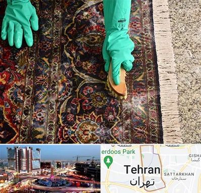 فرش شویی در صادقیه 