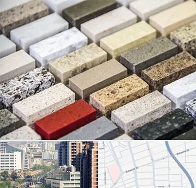 سنگ ساختمانی در خیابان بهشتی