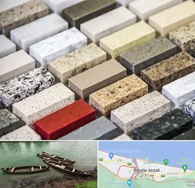 سنگ ساختمانی در بندر انزلی