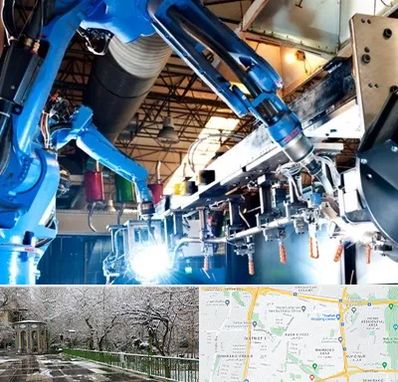 ماشین آلات صنعتی در باغ فیض 