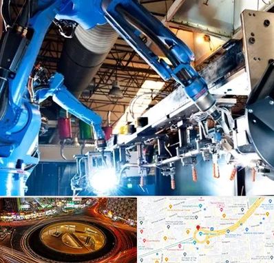 ماشین آلات صنعتی در میدان ولیعصر 