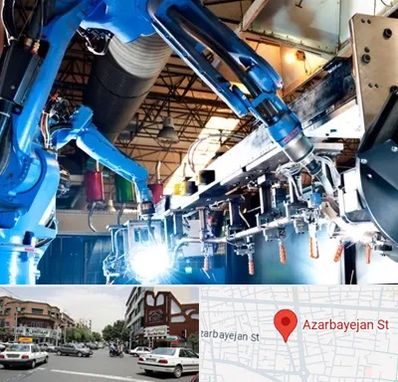 ماشین آلات صنعتی در خیابان آذربایجان