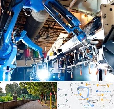 ماشین آلات صنعتی در فلکه گاز رشت 