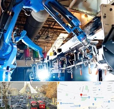 ماشین آلات صنعتی در خیابان آزادی 