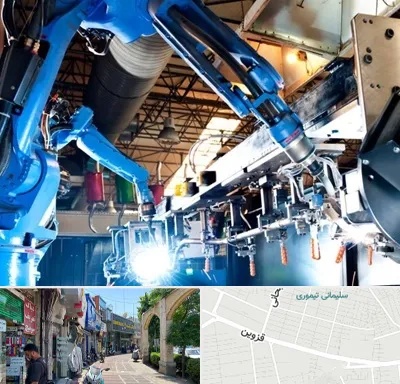 ماشین آلات صنعتی در خیابان قزوین