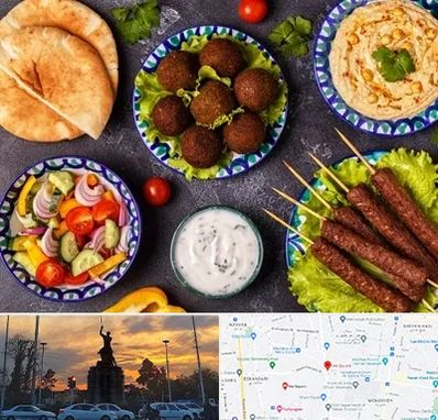 رستوران عربی در میدان حر 