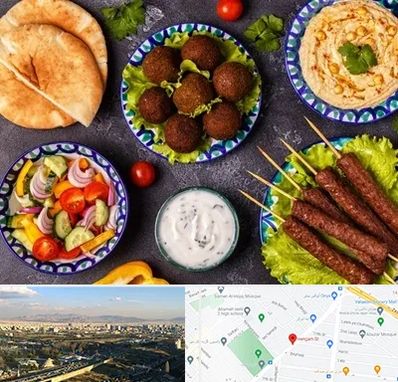 رستوران عربی در هنگام 